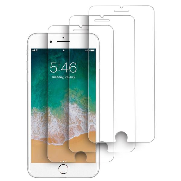 [3-Pack] iPhone 6/7/8 Plus Skärmskydd i härdat glas Transparent