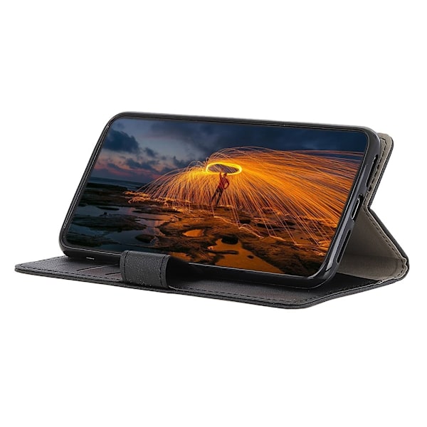 Motorola Moto G10/G20/G30 - Läder Fodral - Svart Black Svart