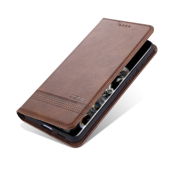 Samsung Galaxy S21 - AZNS Flip Fodral - Brun Brown Brun