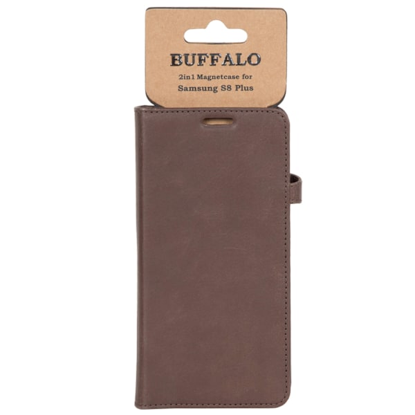 Buffalo Samsung Galaxy S8 Plus Fodral 2in1 Äkta Läder Brun