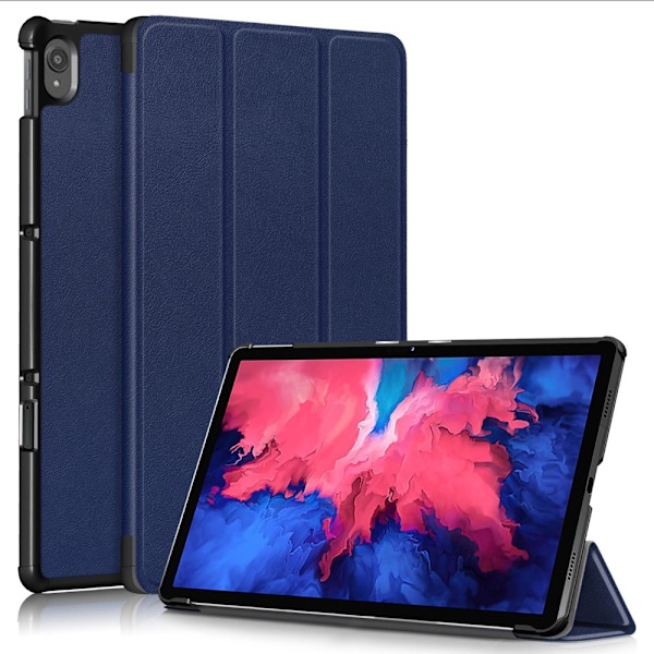 Lenovo Tab P11 / P11 Plus - Tri-Fold Läder Fodral - Blå Blue Blå