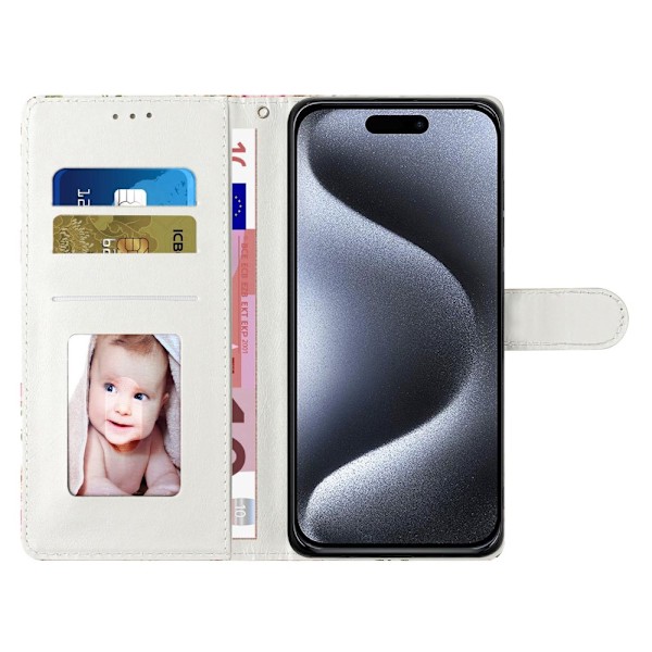 iPhone 16 Pro Max Fodral Med Marmor Tryck Rosa