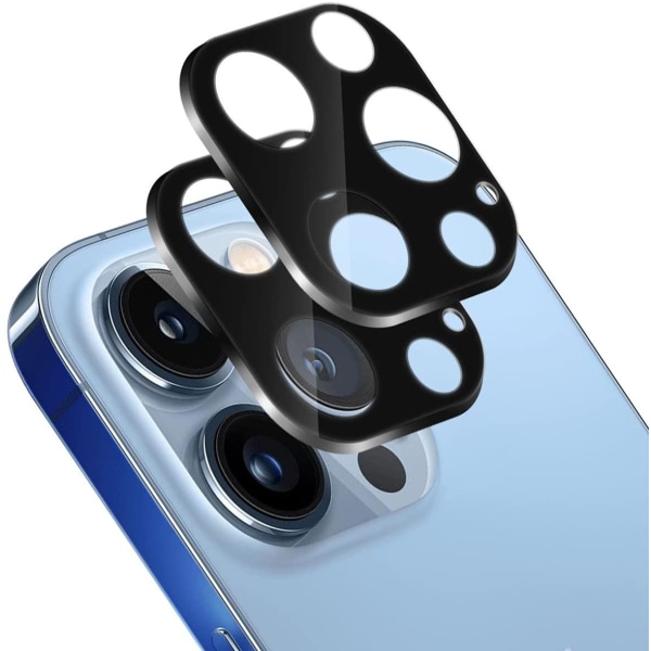 [2-Pack] iPhone 12 Pro Max Linsskydd I Härdat Glas - Svart