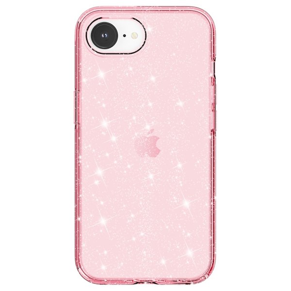 iPhone 16e Skal Glitter Shockproof Rosa