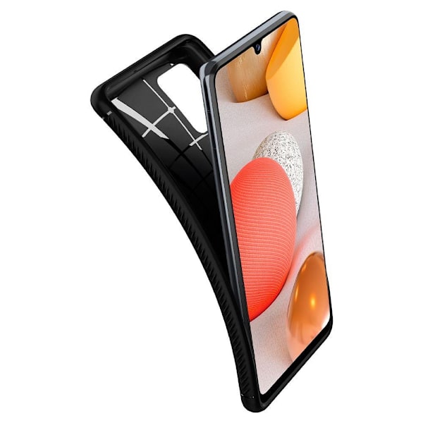 Samsung Galaxy A42 5G - Spigen Rugged Armor Skal - Matt Svart