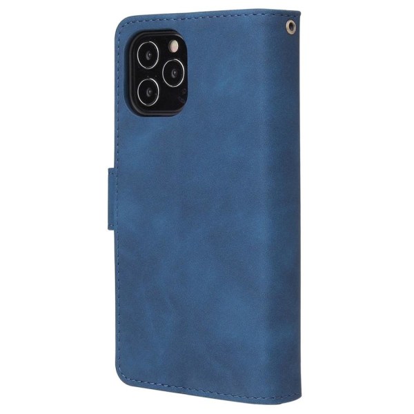 iPhone 15 Fodral 6-Kort Multifunktionell Blå