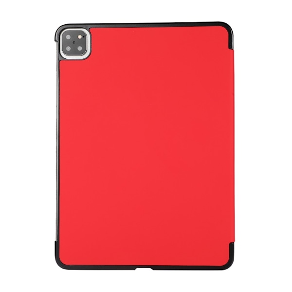 iPad Pro 11 (2018/2020/2021) - Tri-Fold Läder Fodral - Röd Röd