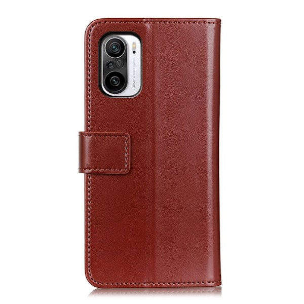 Xiaomi Mi 11i - Tri-Color Läder Fodral - Brun Brun