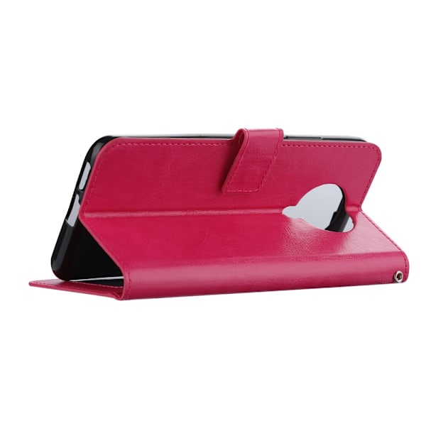 Xiaomi Poco F2 Pro - Crazy Horse Plånboksfodral - Rosa Pink Rosa