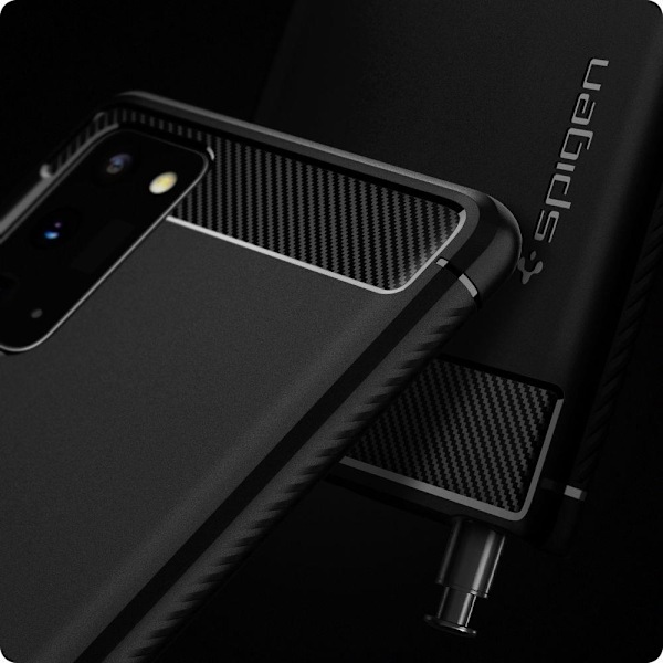 Samsung Galaxy Note 20 - Spigen Rugged Armor - Matt Svart