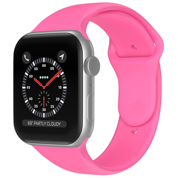 Apple Watch 38/40/41 mm Silikon Armband (S/M) Hot Pink