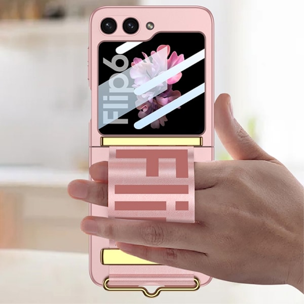 GKK Galaxy Z Flip 6 Skal Bälte Hybrid Rosa