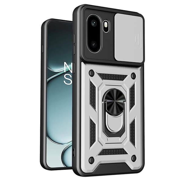 OnePlus 15R Skal CamShield Ring Hybrid Silver