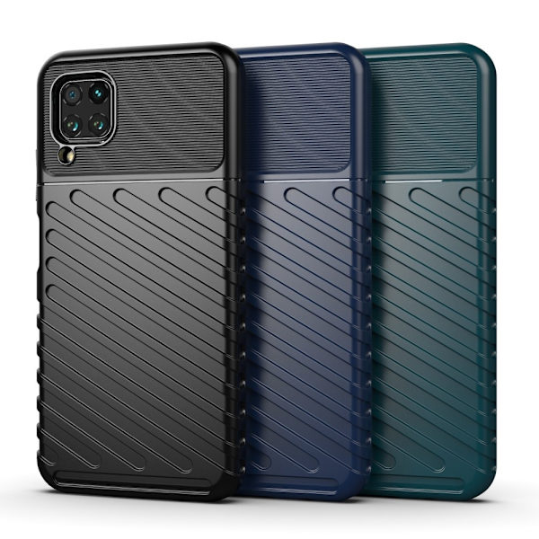 Huawei P40 Lite - Twill Skal - Svart Black Svart