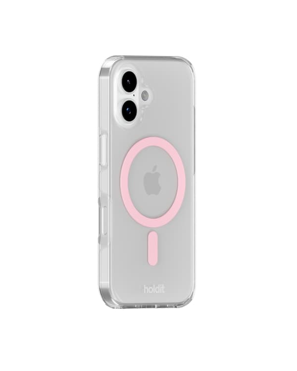 holdit iPhone 17 MagSafe Mobilskal Pink/Transparent