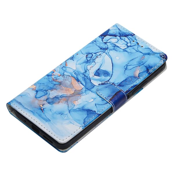 Honor Magic7 Lite Fodral Med Tryck Blå Marmor