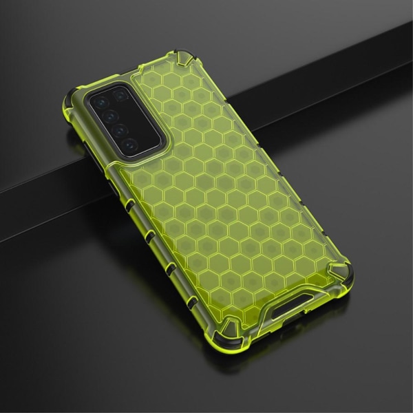Huawei P40 - Armor Honeycomb Textur - Grön Green Grön