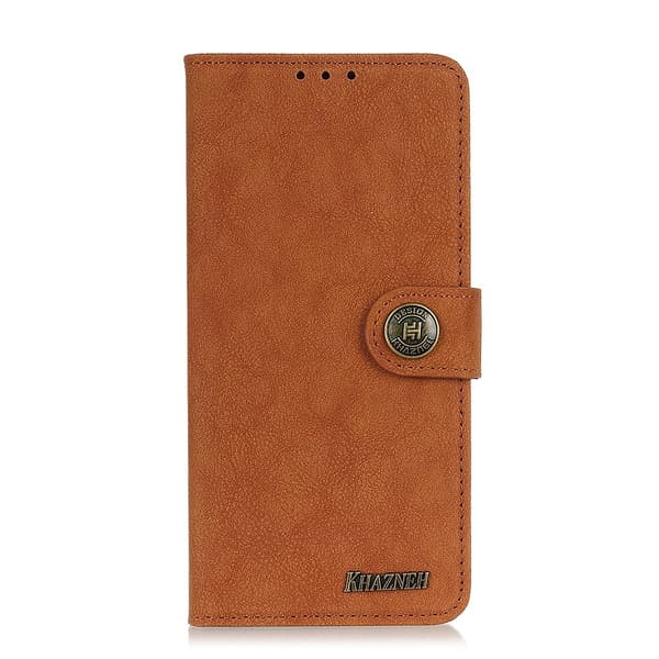 KHAZNEH Samsung Galaxy S22 Plus Fodral Retro Split Läder Brun