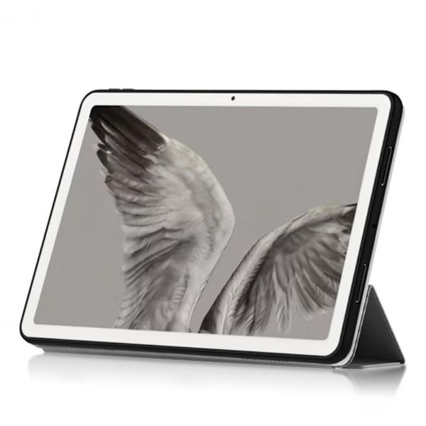 Google Pixel Tablet Fodral Tri-Fold Läder Grå