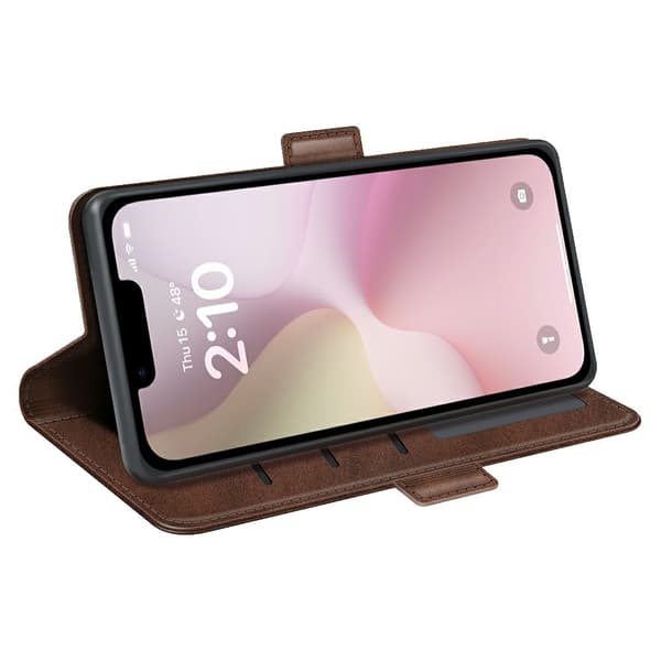 iPhone 17e / 16e Fodral Läder Brun