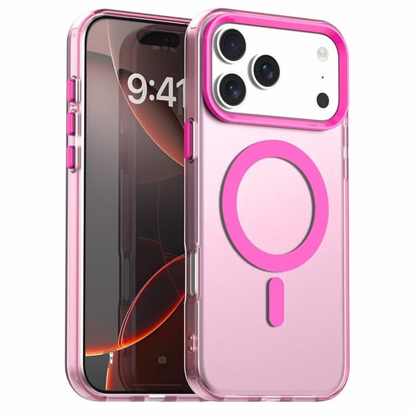 iPhone 17 Pro Max Skal MagSafe Hybrid Rosa