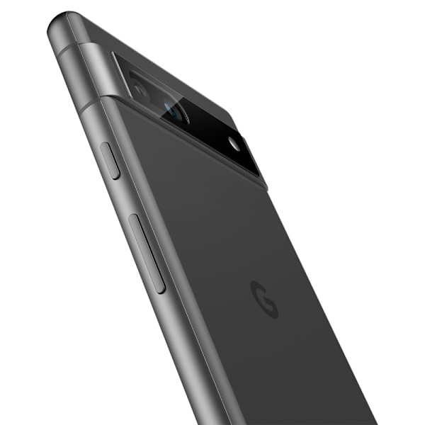 Spigen Google Pixel 7A 2-PACK Linsskydd Optik.tR "Ez Fit" Svart