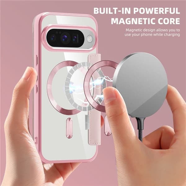 Google Pixel 10 / 10 Pro Fodral MagSafe Rhombus Rosa