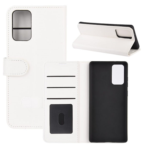 Samsung Galaxy Note 20 - Crazy Horse Plånboksfodral - Vit White Vit