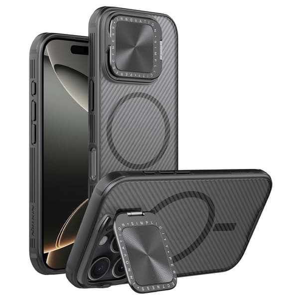 NILLKIN iPhone 16 Pro Max Skal MagSafe CamShield Prop Svart