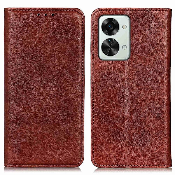 OnePlus Nord 2T 5G Fodral Flip Läder Brun