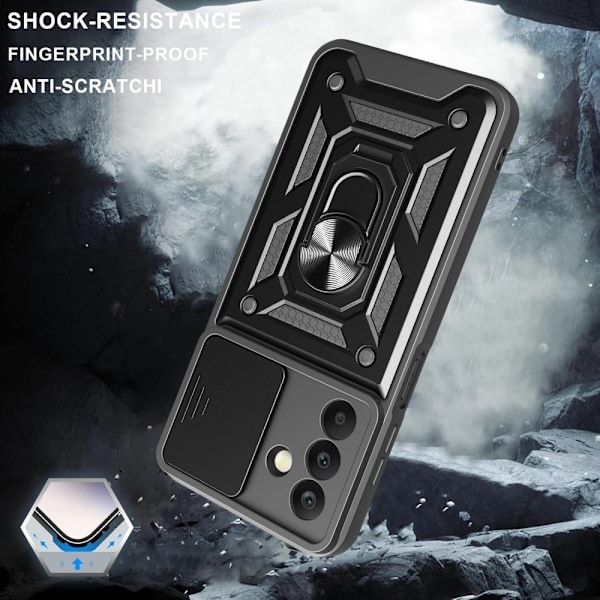 Samsung Galaxy A26 5G Skal CamShield Ring Hybrid Roséguld