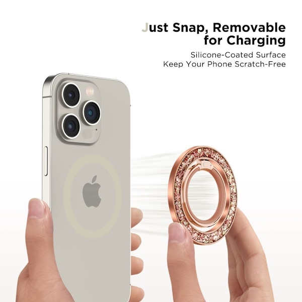 Tech-Protect Magnetisk MagSafe Ringhållare Roséguld