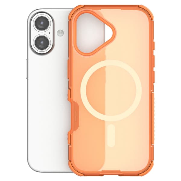iPhone 17 Skal MagSafe Shockproof Hybrid Orange