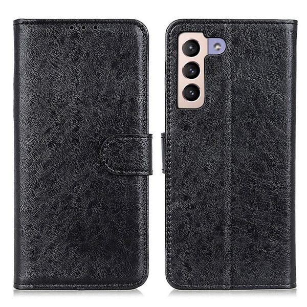 Samsung Galaxy S23 Plus Fodral Crazy Horse Läder Svart