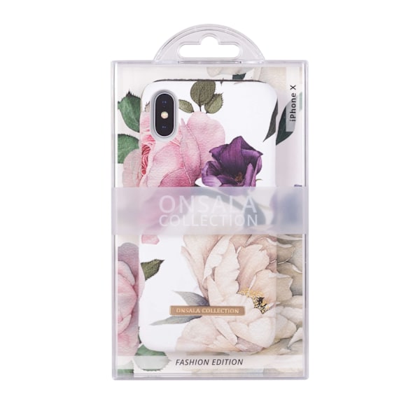 ONSALA iPhone X / Xs Mobilskal Soft Rose Garden