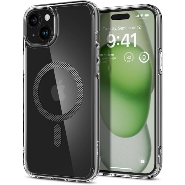 Spigen iPhone 15 Skal MagSafe Ultra Hybrid Kolfiber