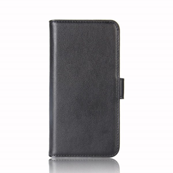 Samsung Galaxy S10e - Premium Split Läder Fodral - Svart Black Svart