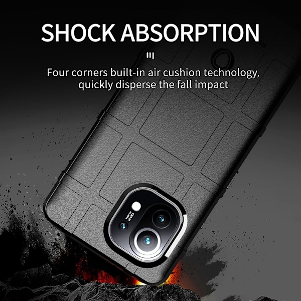 Xiaomi Mi 11 - Robust Skal - Svart Black Svart