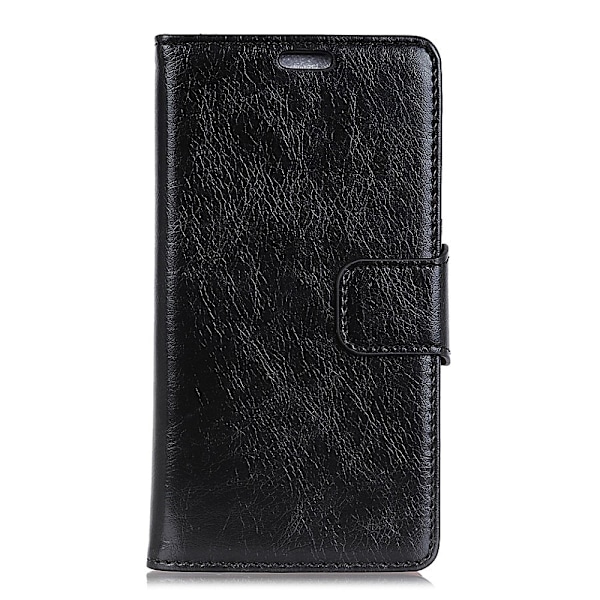Samsung Galaxy J6 Plus - Premium Split Läder Plånboksfodral - Svart Black Svart