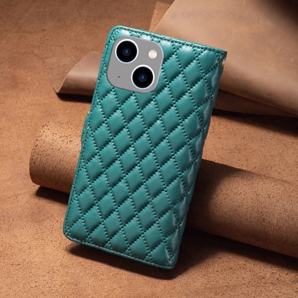 BINFEN iPhone 15 Plus Fodral Diamond Multifunktionell Grön