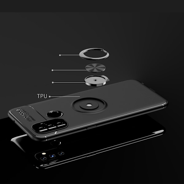 OnePlus Nord N100 - Ring Skal - Svart Black Svart