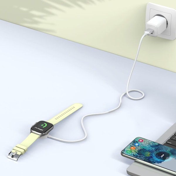 Tech-Protect 1m Apple Watch Laddare UltraBoost USB-C Vit