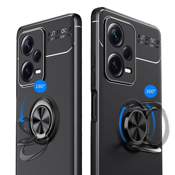 Xiaomi Redmi Note 12 Pro 5G Skal Ring Svart/Röd