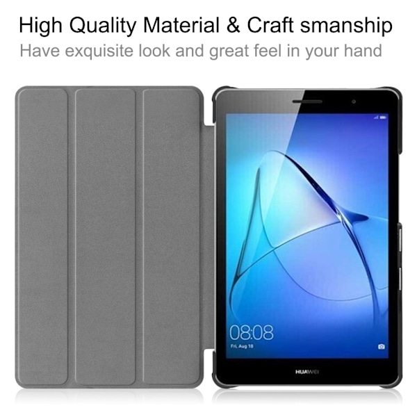 Huawei MatePad T8 - Tri-Fold Fodral - Lila Purple Lila