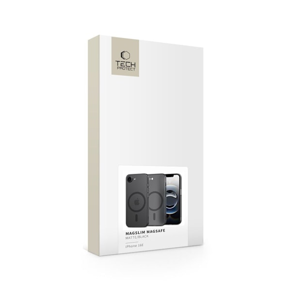 Tech-Protect iPhone 16e Skal MagSafe MagSlim Matte Black