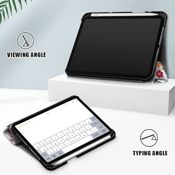 iPad Mini 2024/2021 Fodral Tri-Fold Med Pennhållare Butterfly