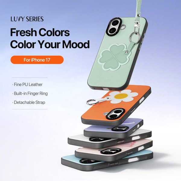 DUX DUCIS iPhone 17 Skal PU-Läder Klöver Grön