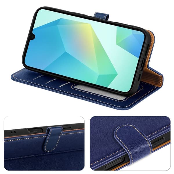 Samsung Galaxy A27 Plånboksfodral Läder Blå