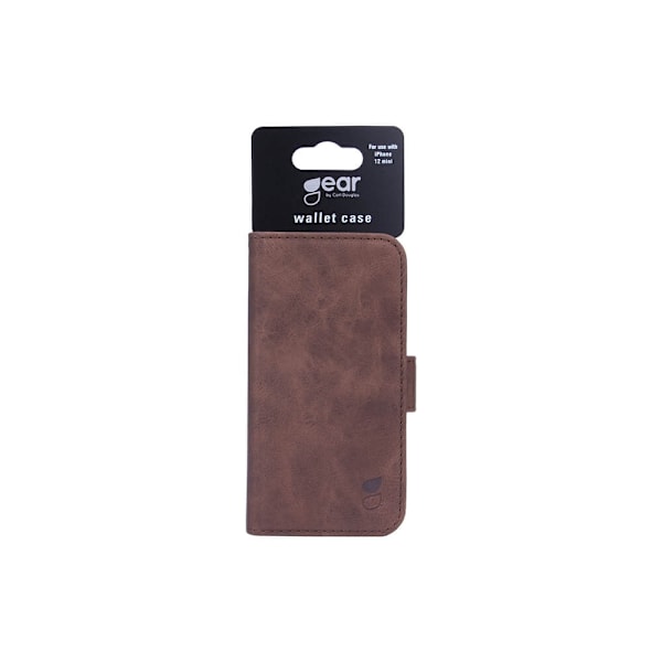 GEAR iPhone 12 Mini Fodral Nubuck Läder Brun