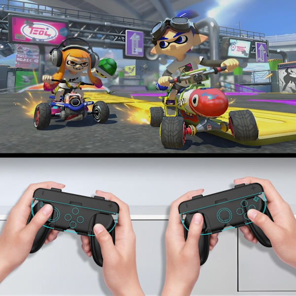 JYS 2 st Nintendo Switch 2 Joy-Con Grip Svart